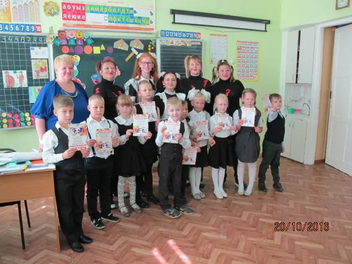 Посвящение в первоклассники с. Хмыловка